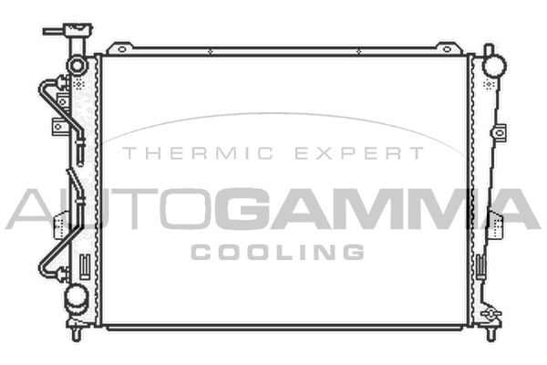AUTOGAMMA Радиатор, охлаждение двигателя 104840