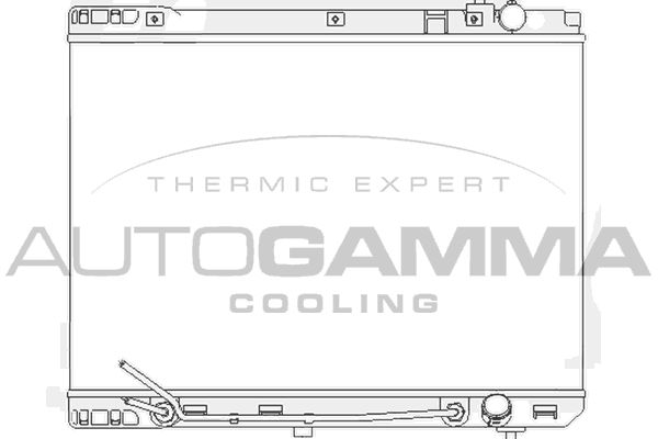 AUTOGAMMA Radiaator,mootorijahutus 104843