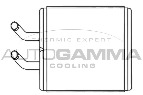 AUTOGAMMA Теплообменник, отопление салона 104876