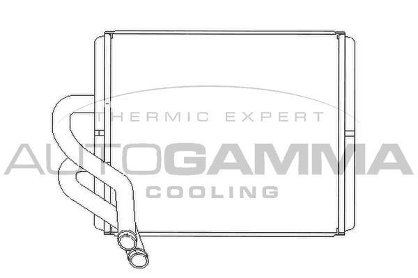 AUTOGAMMA Теплообменник, отопление салона 104877