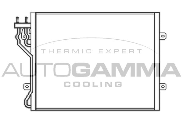AUTOGAMMA Конденсатор, кондиционер 104905