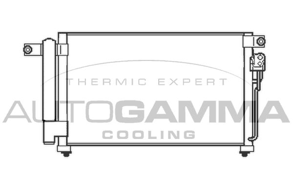 AUTOGAMMA Конденсатор, кондиционер 104910