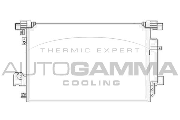 AUTOGAMMA Конденсатор, кондиционер 104913