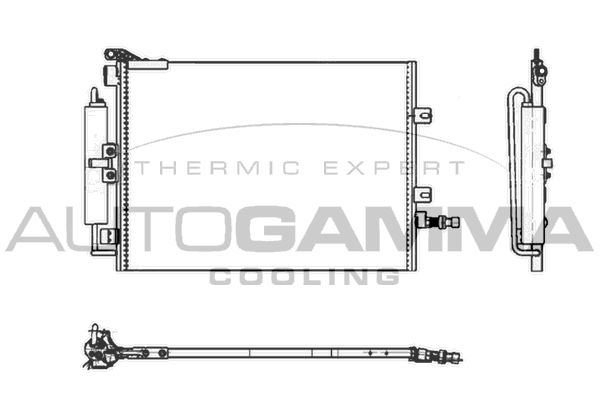 AUTOGAMMA Конденсатор, кондиционер 104917