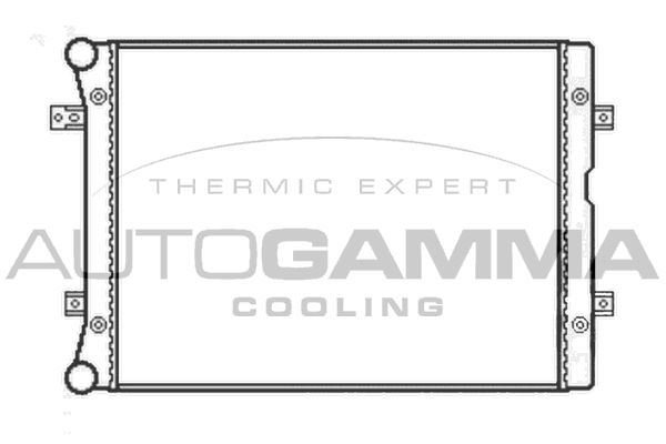 AUTOGAMMA Радиатор, охлаждение двигателя 104927