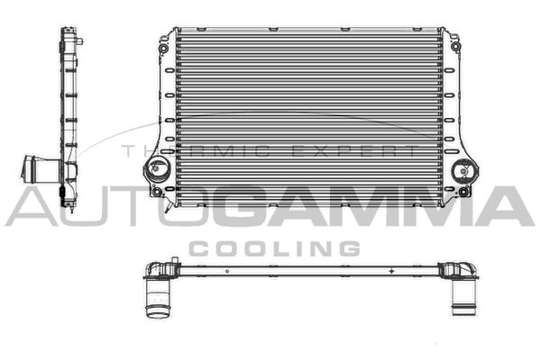 AUTOGAMMA Kompressoriõhu radiaator 104973
