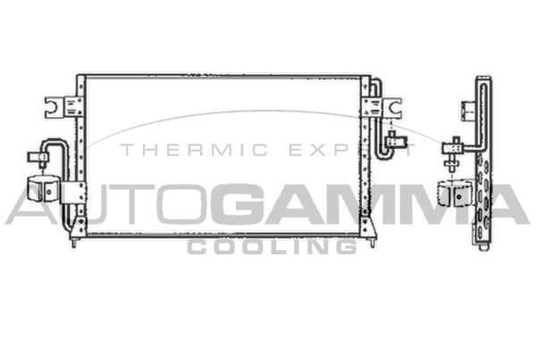 AUTOGAMMA Конденсатор, кондиционер 105018