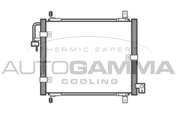 AUTOGAMMA Конденсатор, кондиционер 105041