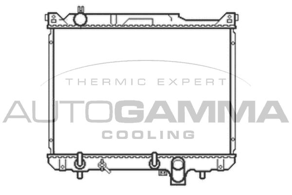 AUTOGAMMA Радиатор, охлаждение двигателя 105057