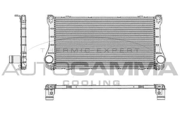 AUTOGAMMA Kompressoriõhu radiaator 105069