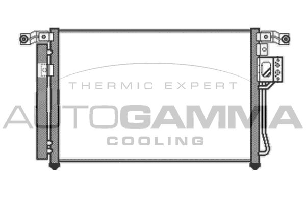 AUTOGAMMA Конденсатор, кондиционер 105076
