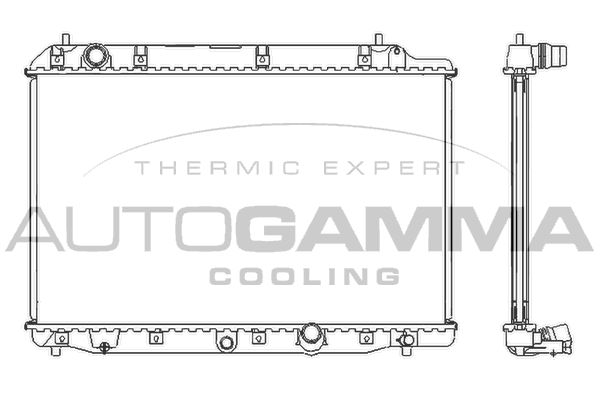 AUTOGAMMA Radiaator,mootorijahutus 105126