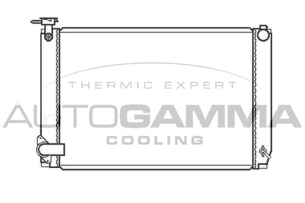 AUTOGAMMA Radiaator,mootorijahutus 105163