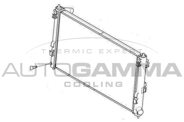 AUTOGAMMA Радиатор, охлаждение двигателя 105174
