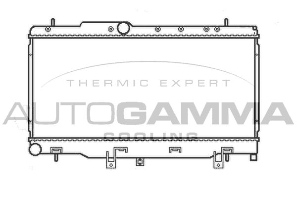AUTOGAMMA Радиатор, охлаждение двигателя 105177