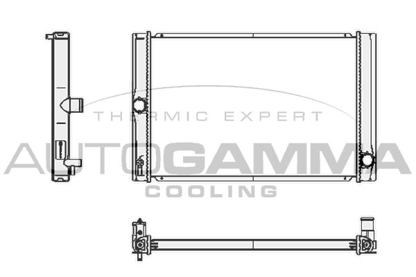 AUTOGAMMA Радиатор, охлаждение двигателя 105178
