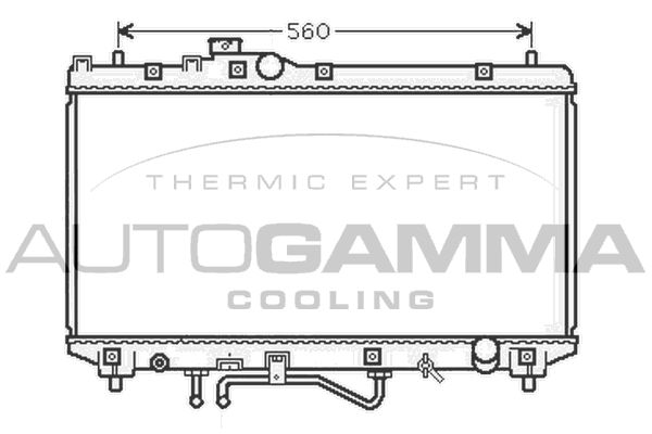 AUTOGAMMA Radiaator,mootorijahutus 105181