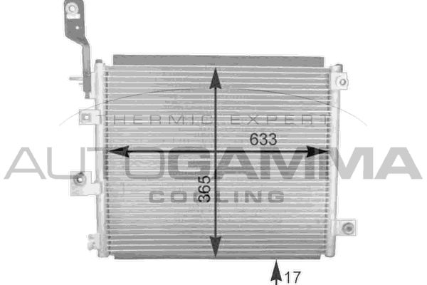 AUTOGAMMA Kondensaator,kliimaseade 105195