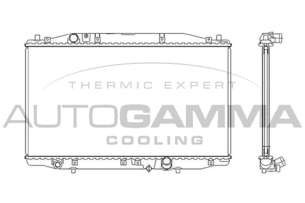 AUTOGAMMA Radiaator,mootorijahutus 105211