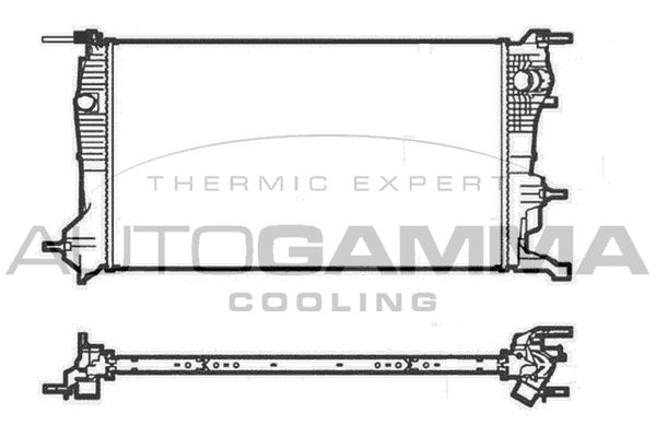 AUTOGAMMA Radiaator,mootorijahutus 105218