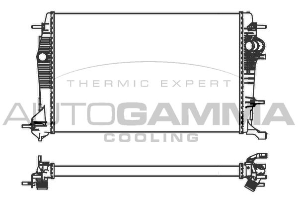 AUTOGAMMA Радиатор, охлаждение двигателя 105220