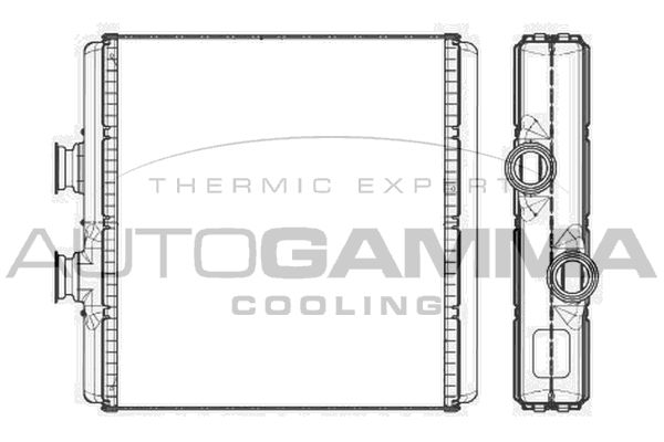 AUTOGAMMA Теплообменник, отопление салона 105233