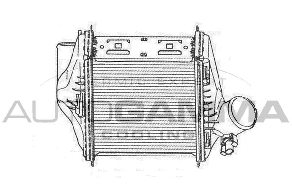 AUTOGAMMA Kompressoriõhu radiaator 105242