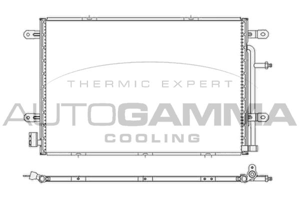 AUTOGAMMA Конденсатор, кондиционер 105243