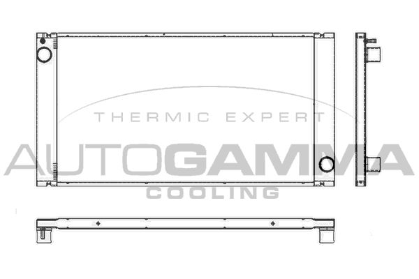 AUTOGAMMA Radiaator,mootorijahutus 105249