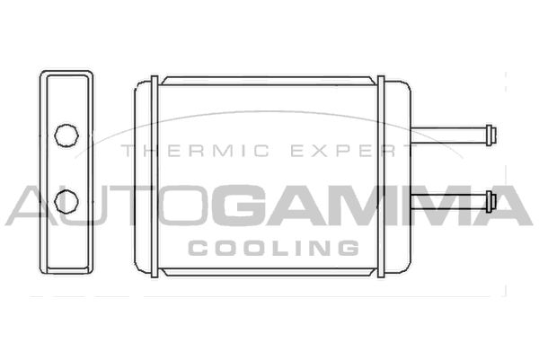 AUTOGAMMA Теплообменник, отопление салона 105279