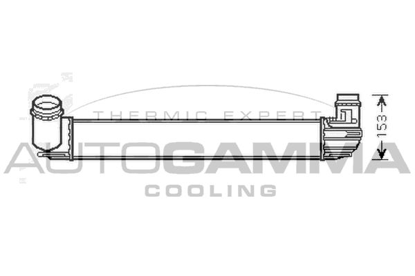 AUTOGAMMA Kompressoriõhu radiaator 105291