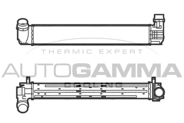 AUTOGAMMA Kompressoriõhu radiaator 105292