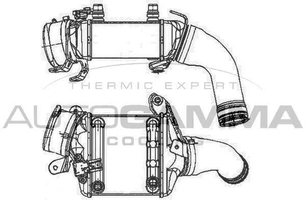 AUTOGAMMA Интеркулер 105333