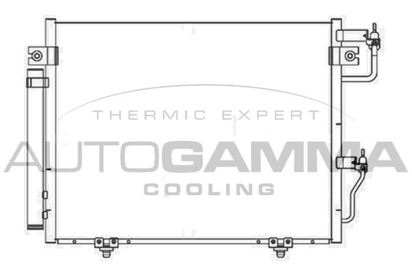 AUTOGAMMA Конденсатор, кондиционер 105343