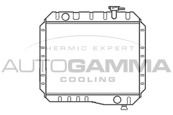 AUTOGAMMA Радиатор, охлаждение двигателя 105362