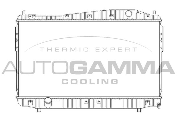 AUTOGAMMA Радиатор, охлаждение двигателя 105391