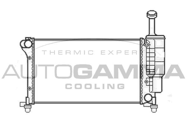 AUTOGAMMA Radiaator,mootorijahutus 105428