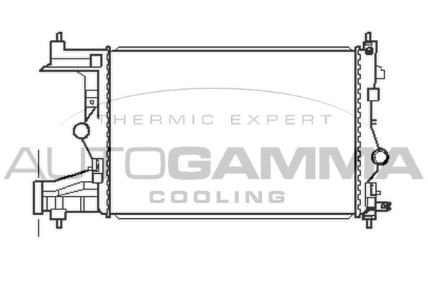 AUTOGAMMA Radiaator,mootorijahutus 105443