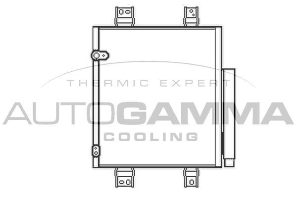AUTOGAMMA Конденсатор, кондиционер 105456