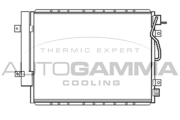 AUTOGAMMA Конденсатор, кондиционер 105458