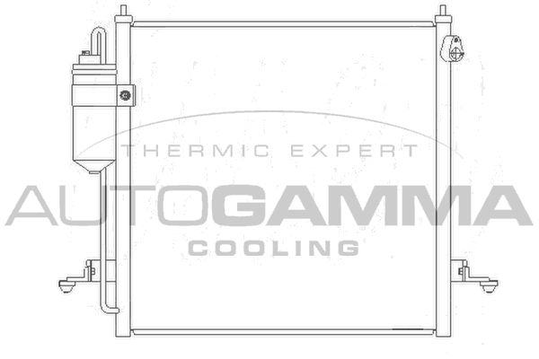 AUTOGAMMA Конденсатор, кондиционер 105460