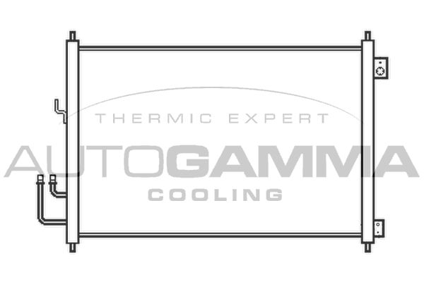 AUTOGAMMA Конденсатор, кондиционер 105461