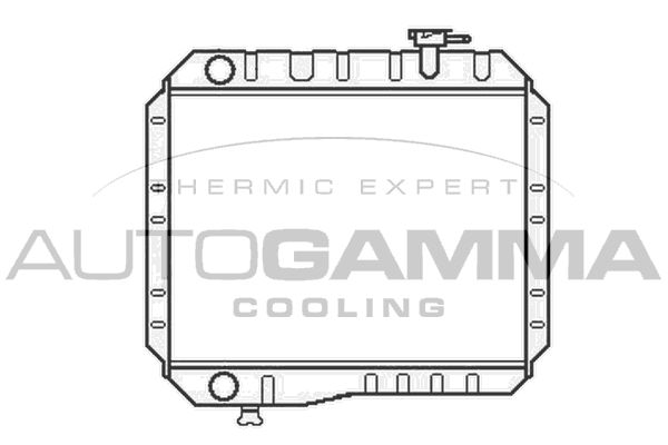 AUTOGAMMA Radiaator,mootorijahutus 105467