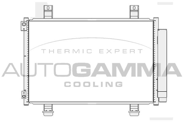 AUTOGAMMA Конденсатор, кондиционер 105478