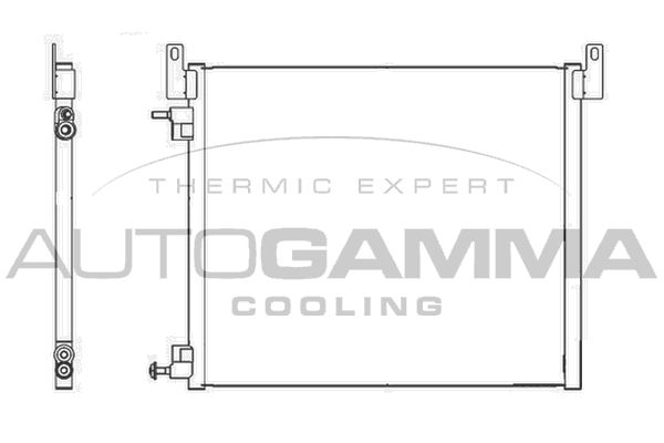AUTOGAMMA Конденсатор, кондиционер 105508