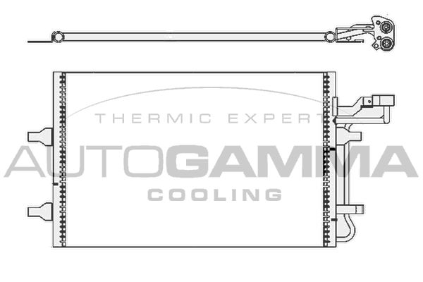 AUTOGAMMA Kondensaator,kliimaseade 105512