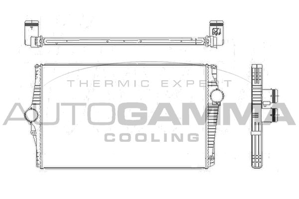 AUTOGAMMA Kompressoriõhu radiaator 105514