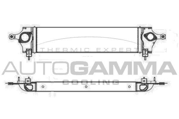 AUTOGAMMA Kompressoriõhu radiaator 105518