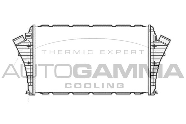 AUTOGAMMA Kompressoriõhu radiaator 105559