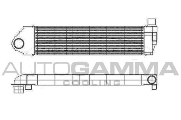 AUTOGAMMA Kompressoriõhu radiaator 105578